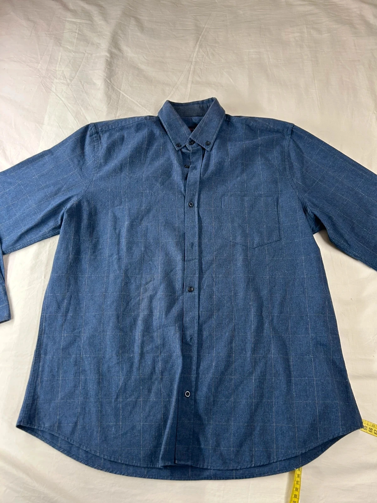 Blauw marine effen overhemd Cap 10 ten – photo 2
